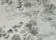 民間仕入れ品　中国近時代の掛軸 人物図　大千作 貴重品　肉筆絵  民間仕入れ品 中国時代の掛軸 張大千作人物図 激安骨董品 肉筆保証