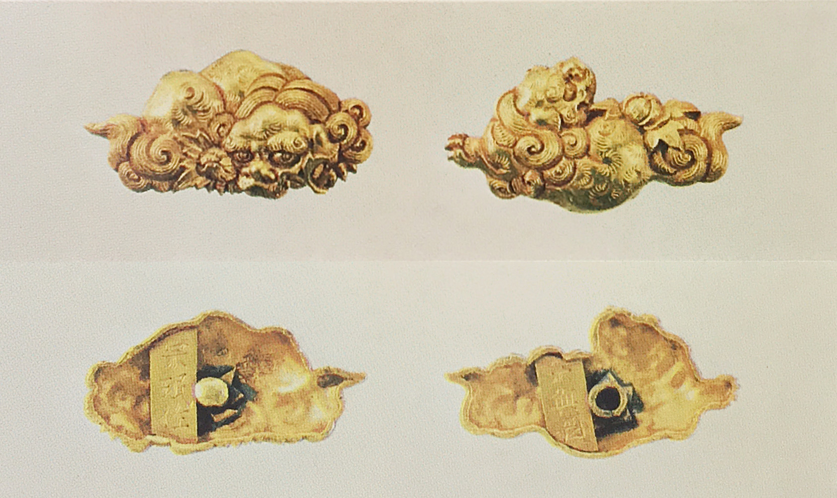 時代物 唐金 古銅製 甲冑 采配付 鎧兜型香炉（根付古金工武具目貫 