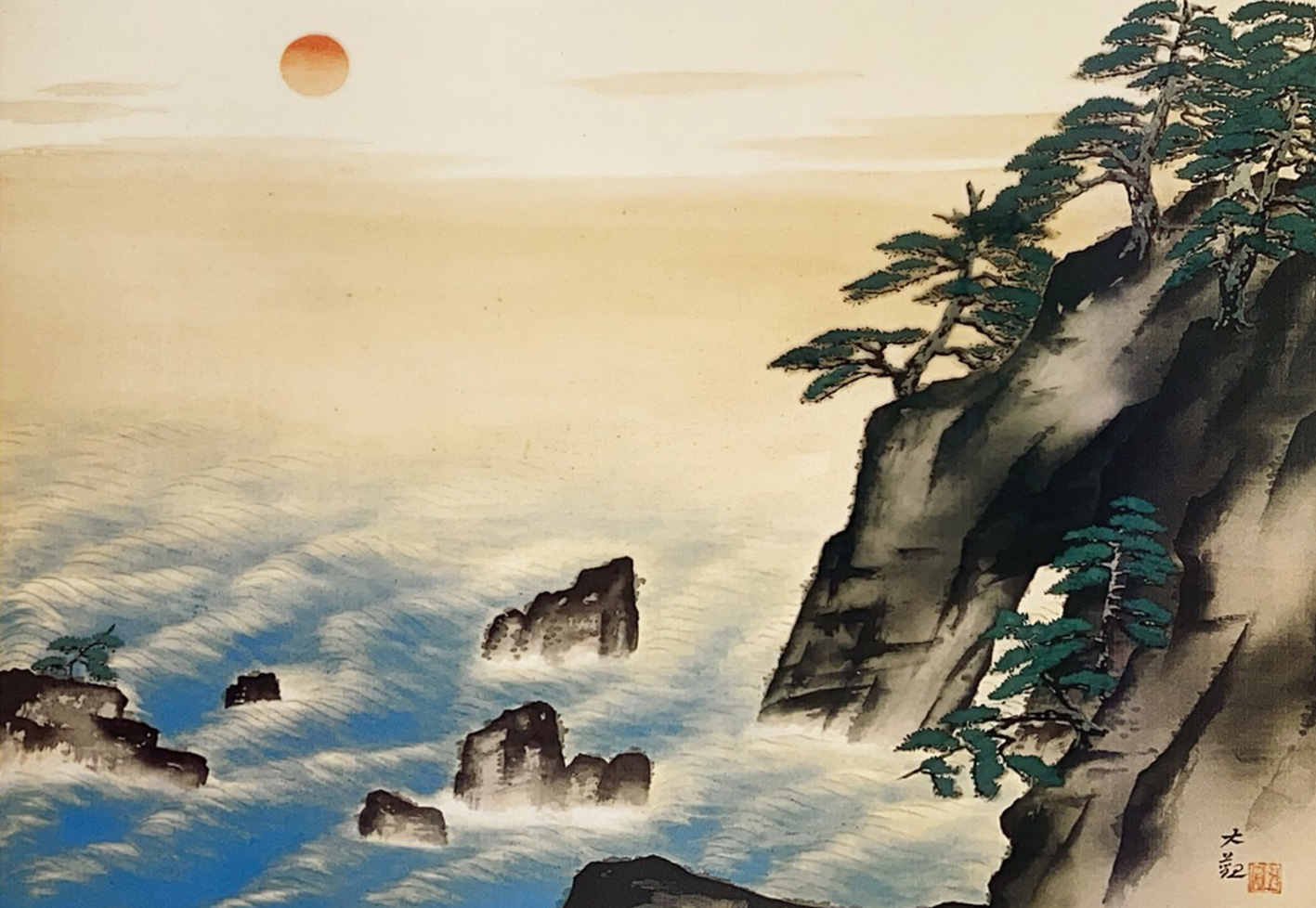 絵 日本画 獅子 人物 絵画 水彩画 中国 アート 古美術品 骨董品 絵画 